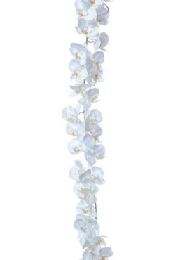 52" Orchid Garland White
