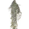 38" Plastic Hanging Weathered Button Leaf Bush Grey/Green