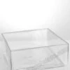 10" X 10" X 4" Square Glass Vase Clear