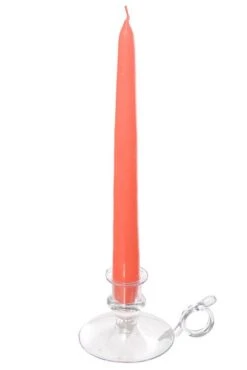 10" Patrician Taper Candle Coral Pkg/12