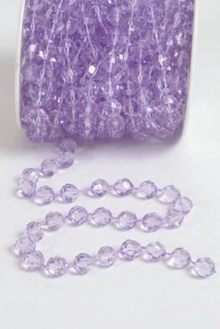 10yds Bead Garland Roll Purple