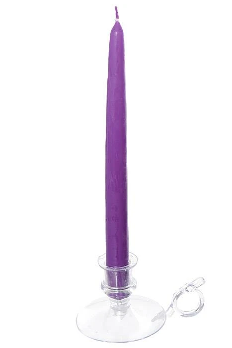 10" Patrician Taper Lavender Box/12