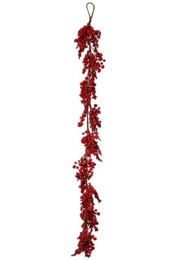 67" Berry Garland Red