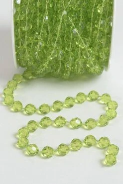 10yds Bead Garland Roll Green