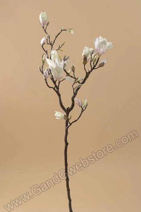 40" Magnolia Branch Spray Cream/pink - Image 2