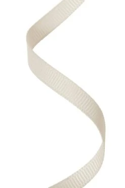 Grosgrain Ribbon Antique White