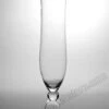 21.5" Flat Top Glass Vase Crystal Clear