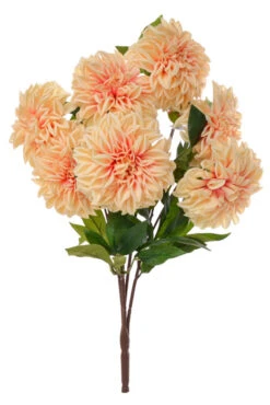 23" Silk Dahlia Bush (Peach)