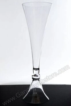 10" X 32" Clarinet Glass Vase Clear