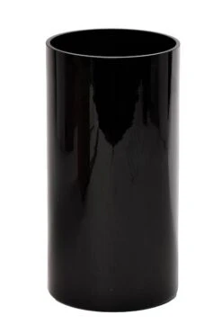 6" X 12" Cylinder Vase Black