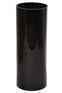 6" X 16" Cylinder Vase Black