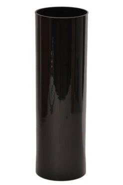 5" X 16" Cylinder Vase Black