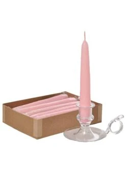 6" Patrician Taper Pink Candle Box/12