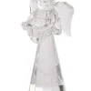 8" Crystal Angel Candle Holder Clear