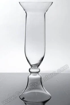 21" Reversible Glass Vase Clear