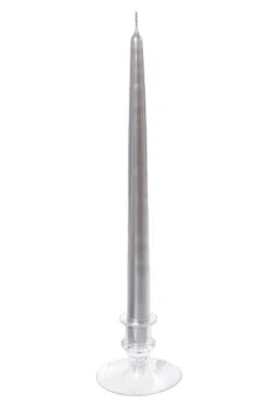 12" Patrician Metallic Taper Silver Box/12