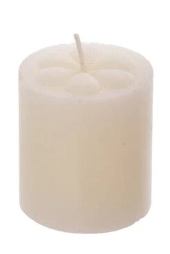 Votive Candle Flower White Pkg/72