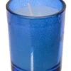 Votive Candle In Glass Blue Pkg/25