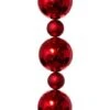 9ft Matte/shiny Ball Garland Red