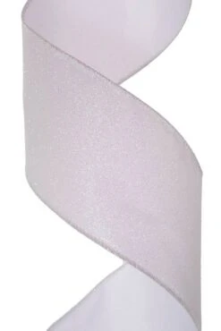 2.5" X 10yds All Flat Glitter/silv Edge Wh/irid