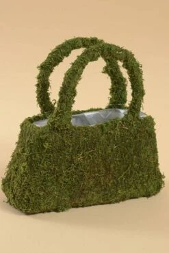 3.5" X 10" X10" Moss Beaumont Purse Green