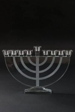 14.5" X 10" Crystal 9-lite Candle Holder Clear