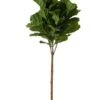5ft Silk Fiddle Leaf Tree In Pot Green