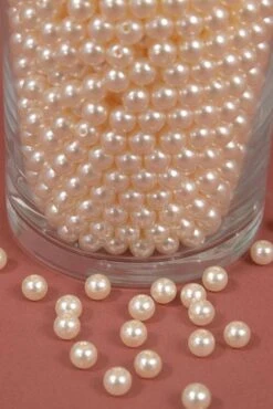 8mm Abs Pearl Beads Champagne Pkg(500g)