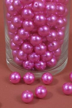 16mm Abs Pearl Beads Hot Pink Pkg(500g)