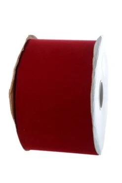 4" X 25yds Velita Ribbon Holiday Red