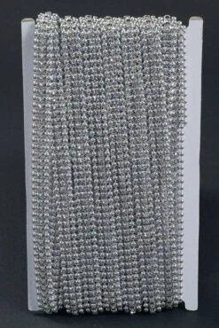 12yds Square Rhinestone/diamond Garland Silver