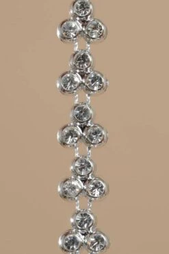 10yds Rhinestone Garland Silver