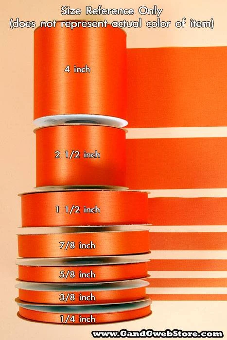 Acetate 800 Satin - Orange - Image 2