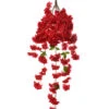39" Peach Blossom Hanging Bush Red