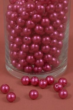 10mm Abs Pearl Beads Raspberry Pkg(500g)