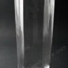 4.75" X 6" X 15.5" Tapered Square Glass Vase Clear