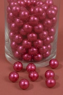 16mm Abs Pearl Beads Raspberry Pkg(500g)