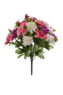 15" Silk Mum Bush Orchid Rose