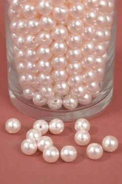 12mm Abs Pearl Beads Light Pink Pkg(500g)