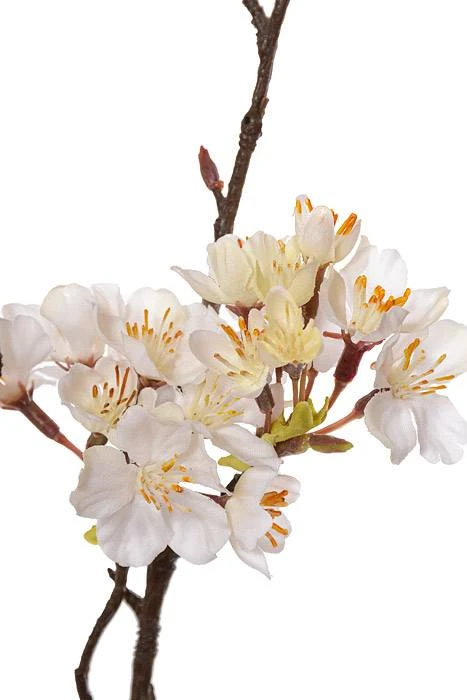 42" Silk Cherry Blossom Spray Cream - Image 2