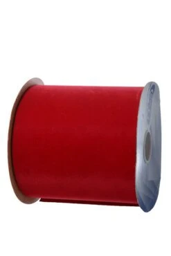6" X 25yds Vel-pruf Ribbon Holiday Red