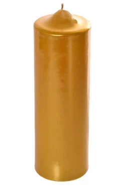 2.8" X 9" Patrician Pillar Candle Gold