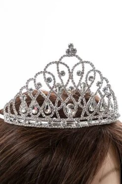 3.5" Rhinestone Tiara Silver