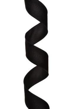 2.5" X 50Yds Wired Value Velvet Ribbon (Black)