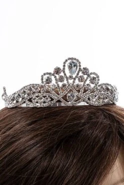2" Rhinestone Tiara Silver