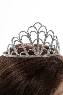 2.75" Rhinestone Tiara Silver