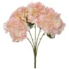 20" Silk Hydrangea Bush (Light Pink)