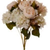 23" Silk Peony Hydrangea Bush Cream