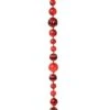 60" Mecury Ball Ornament Garland Red