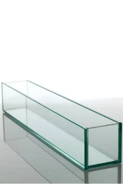 23.5" X 3.5" X 4" Glass Plate Bowl (Clear)